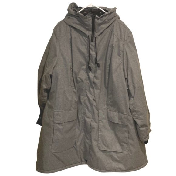 torrid Jackets & Blazers - Torrid Women's Winter Coat with Hood Size 5X 28 Gray Zip Up with Pockets